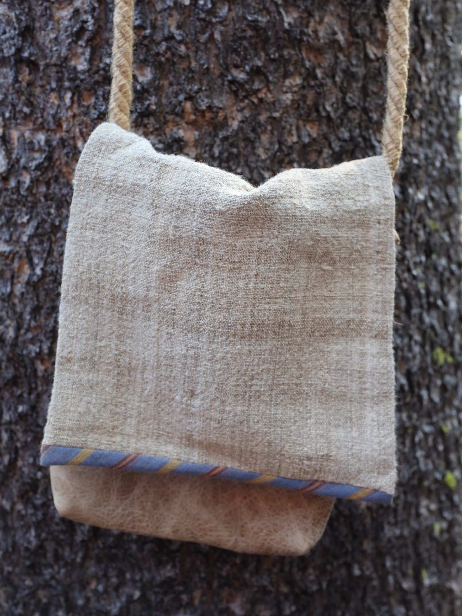 Tia's remember-when linen pouch