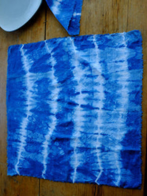 Crystal's ethereal tie-dyed napkins