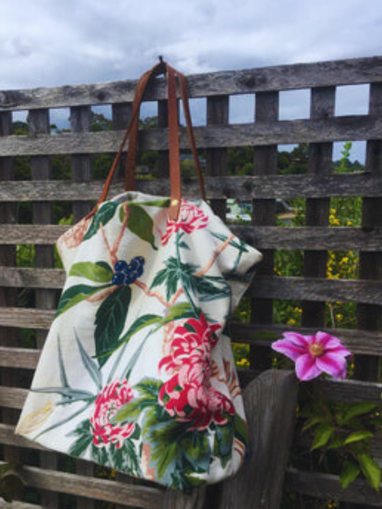 Camilla's floral shopping bag