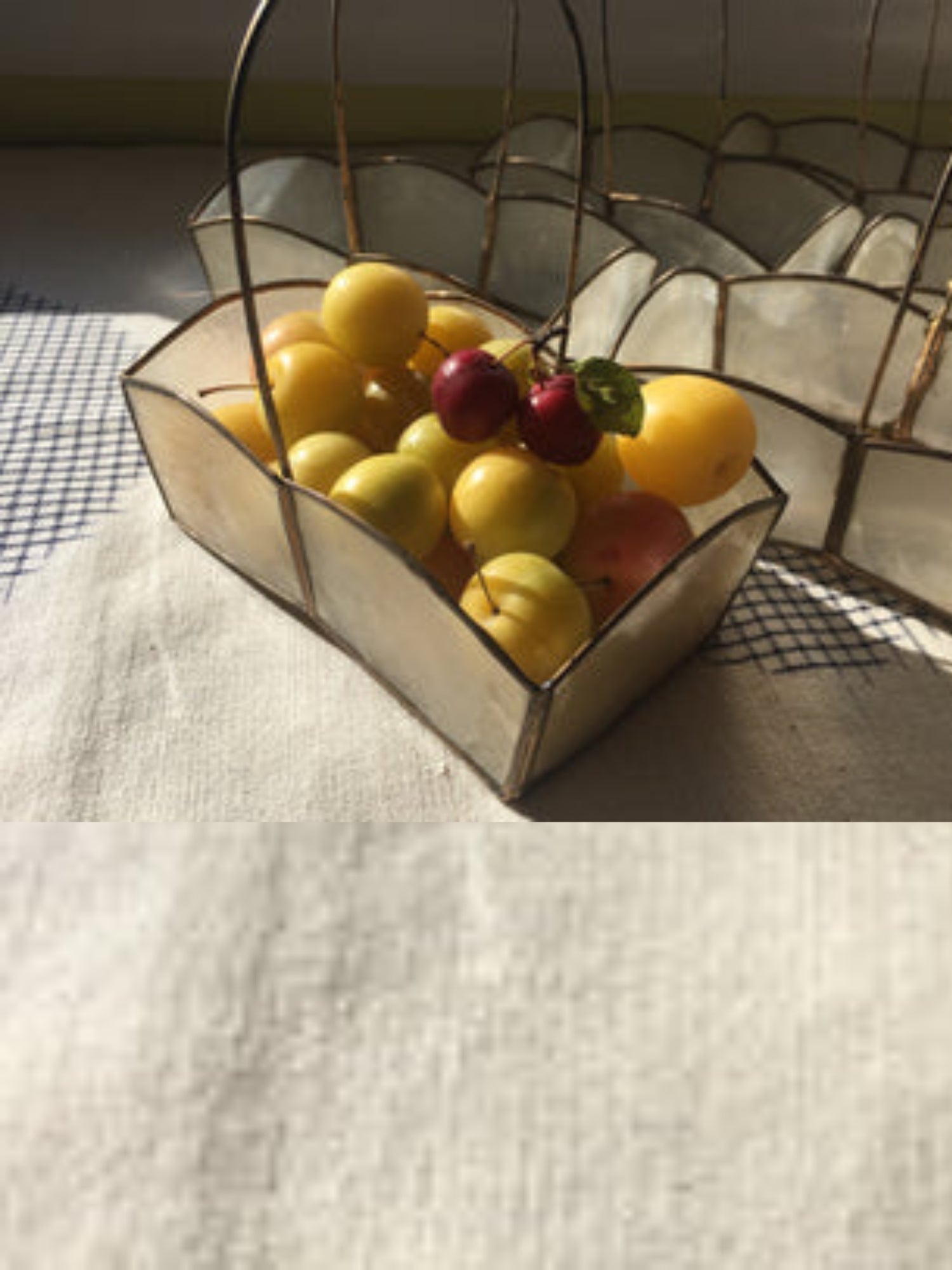 Clarisa's capiz shell baskets