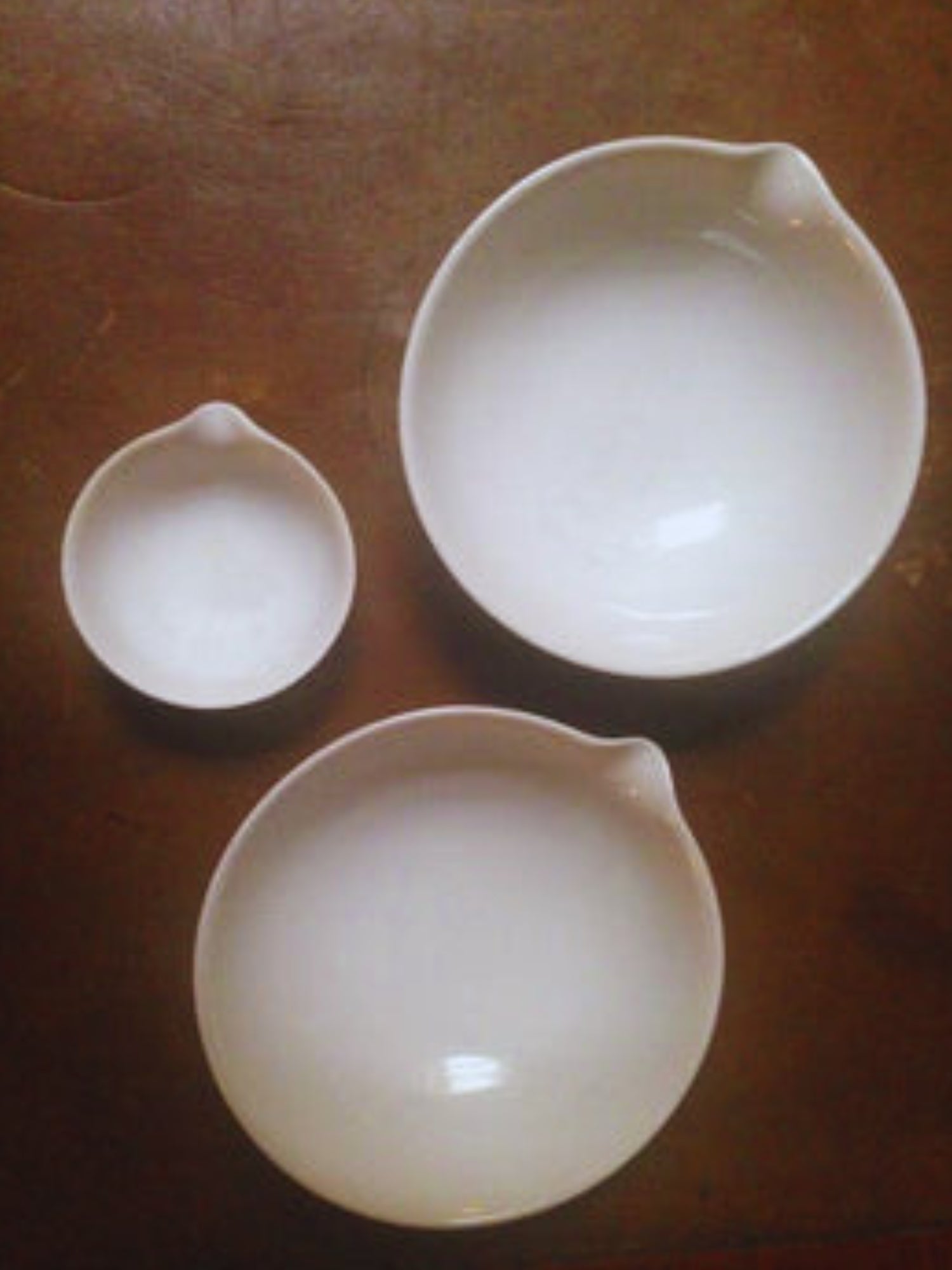 Derek's three vintage chemical bowls