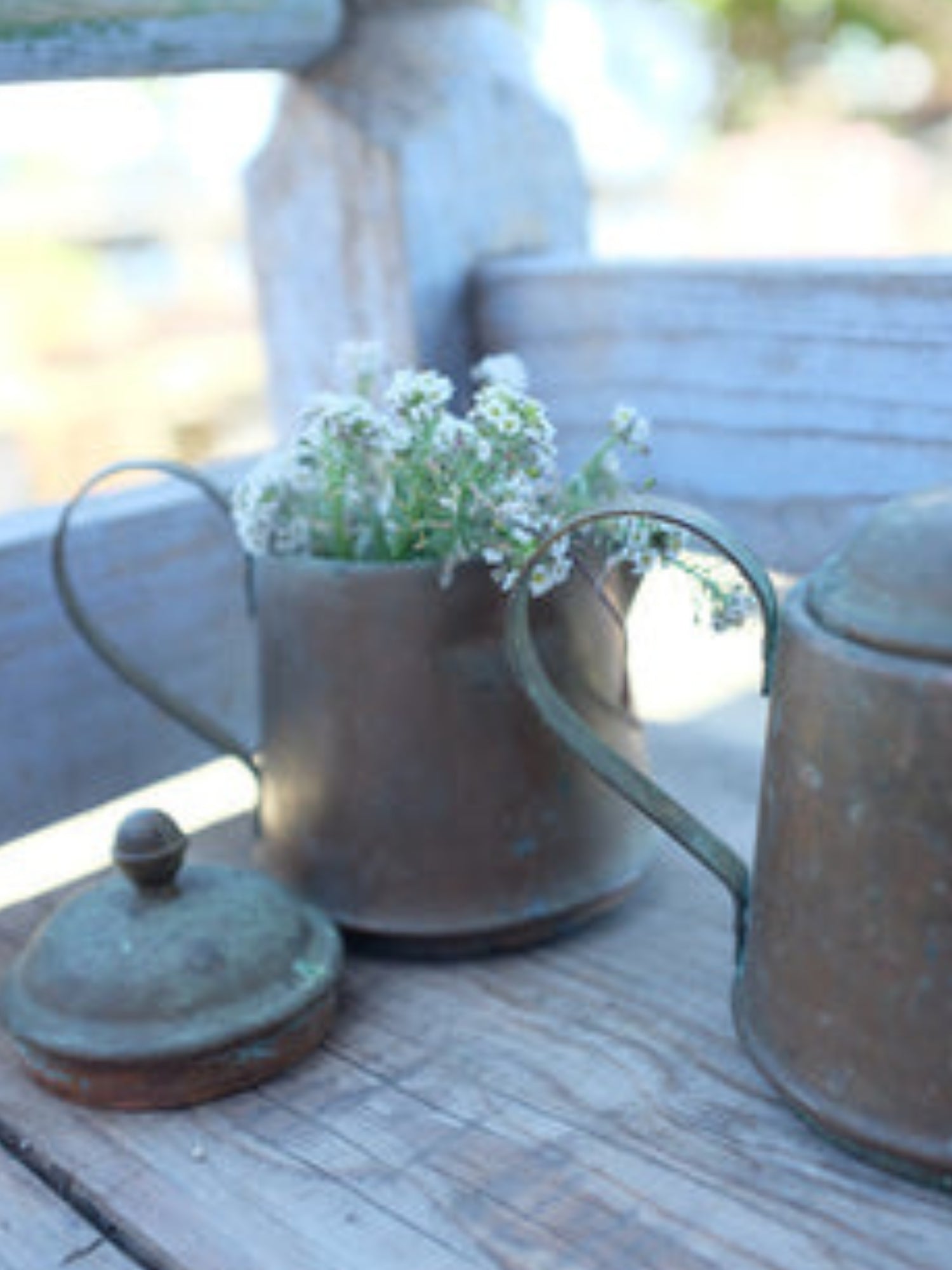 Joan's Spartan copper creamer and pitcher