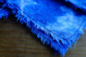 Handmade tie-dyed napkins in a bandana style