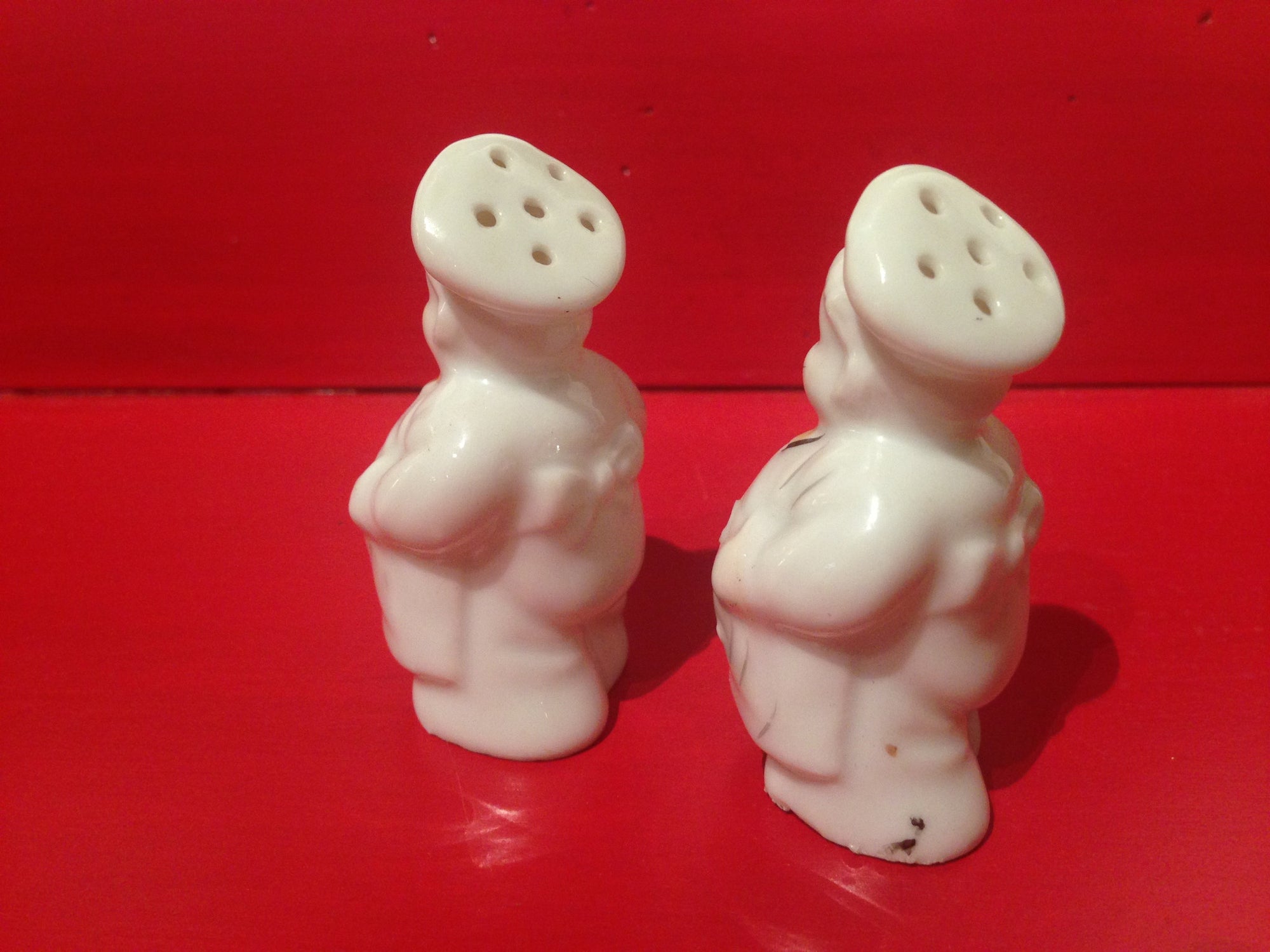 Antique Chef Salt and Pepper Shakers 