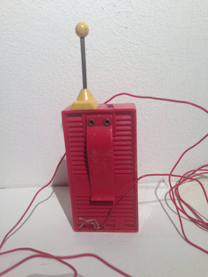 Vintage Toy Walkie Talkie Back View