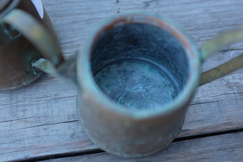 Vintage Spartan copper creamer and sugar bowl set 