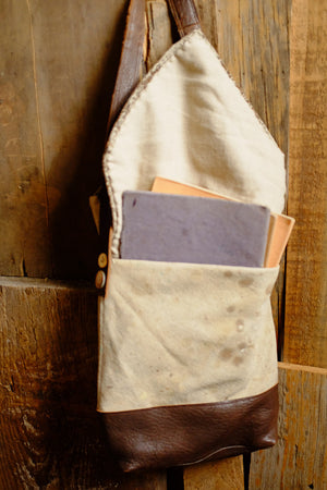 Dolores' drop cloth tablet bag