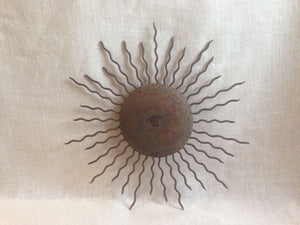 60's wall sun sculpture